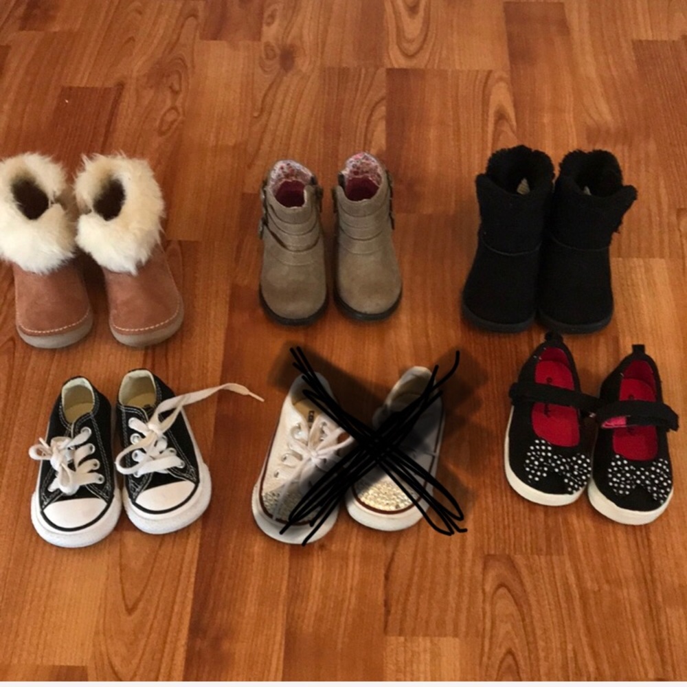 Toddler girl shoe lot